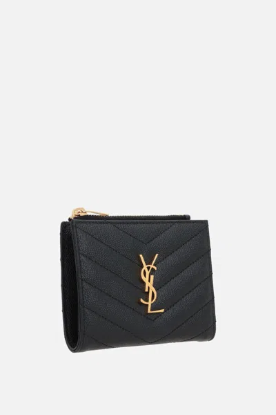Saint Laurent Wallets In Black