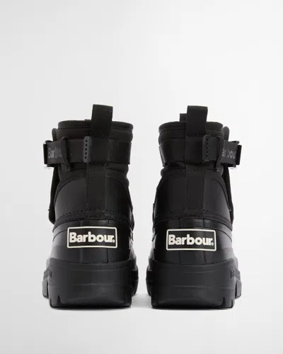 Barbour Braybourn Duck Boot Welly Shoes In Black