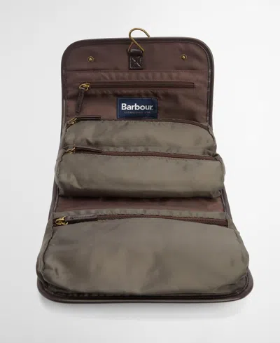 Barbour Wax Hanging Washbag Bags In Green