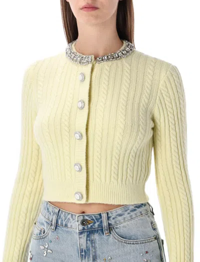 Self-portrait Cardigan Self-portrit In Yellow