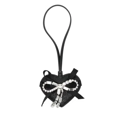 Jimmy Choo Heart Charm In Black