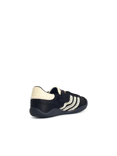 Adidas Originals By Wales Bonner 'karintha Lo Satin' Black Fabric Sneakers In Black
