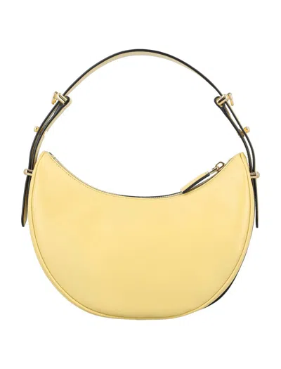Prada Arqué Small Leather Shoulder Bag In Yellow