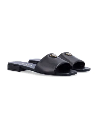 Prada Flat Slide In Black