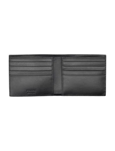 Prada Leather Wallet In Black