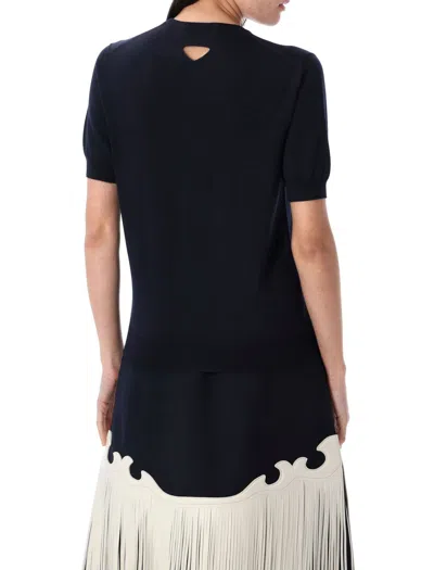 Prada Oversized Wool Sweater In Blue