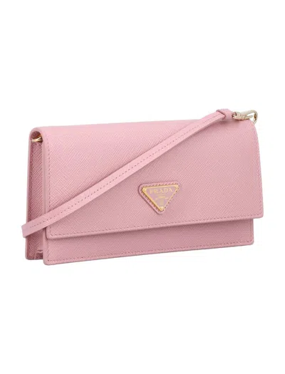Prada Saffiano Leather Mini-bag In Pink