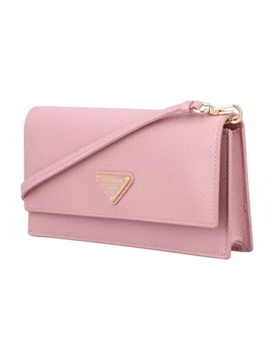 Prada Saffiano Leather Mini-bag In Pink