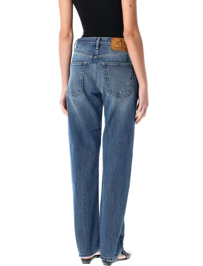 Prada Straight-leg Jeans In Blue