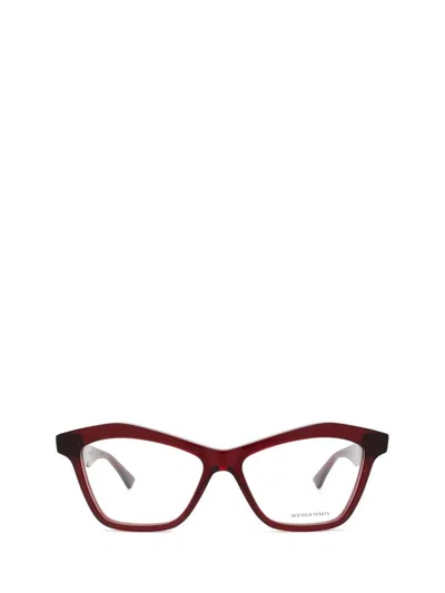 Bottega Veneta Eyeglasses In Burgundy