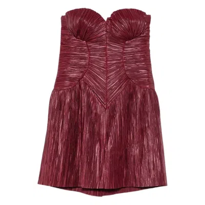 Cult Gaia Nella Mini Dress In Brown