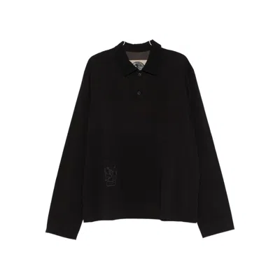 Ziggy Chen Cotton Polo Shirt In Black