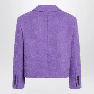 Gucci Purple Cotton Casual Jacket In Purple