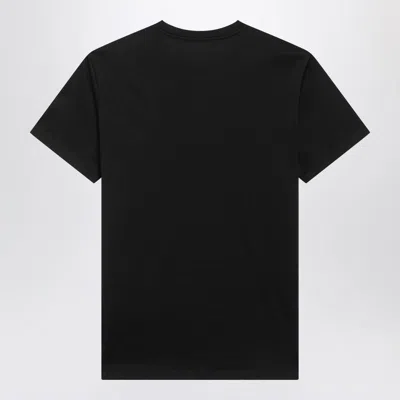Moncler Crewneck T Shirt Featuring Multiple Patches In Black