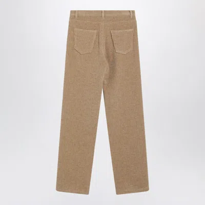 The Row Beige Clair Corduroy Trousers In Neutral