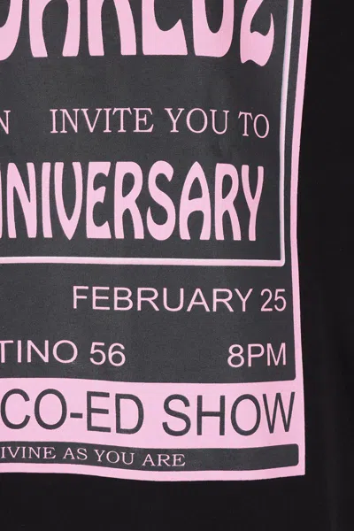 Dsquared2 Black T-shirt With 30th Anniversary Pink Print In Black