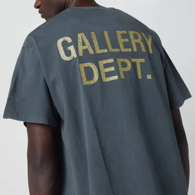 Gallery Dept. Black The Force Logo Vintage-effect T-shirt In Green