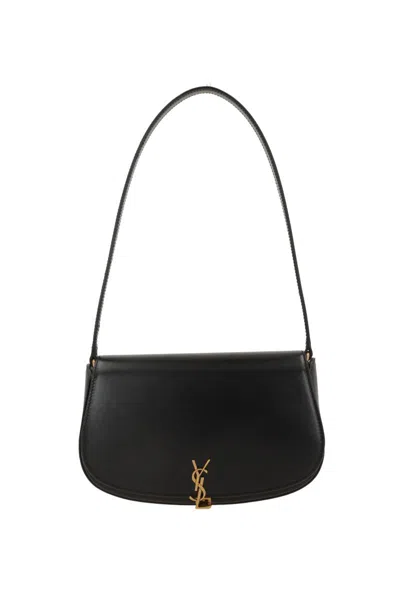 Saint Laurent Voltaire Mini Leather Shoulder Bag In Black