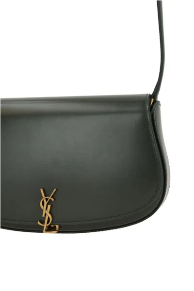 Saint Laurent Voltaire Top-handle Shoulder Bag In Green