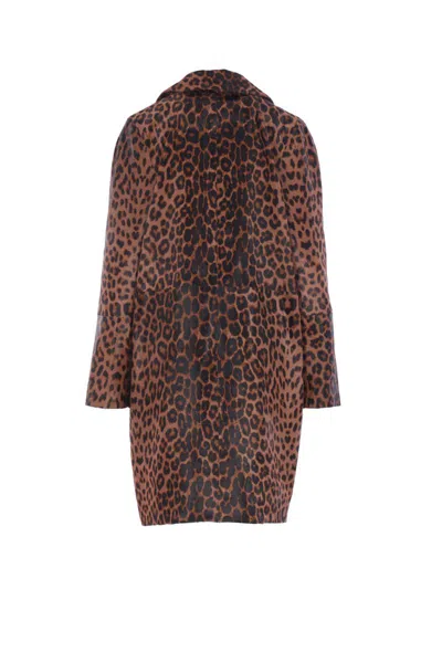 Mine Bilgi Coats In Animal Print