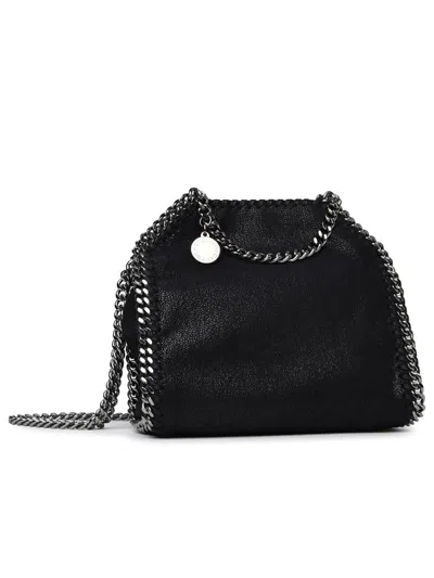 Stella Mccartney Black Polyester Tiny Falabella Bag In Black