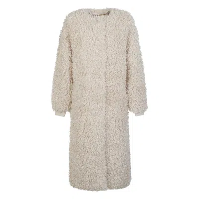 Jakke Arc Textured Coat In Animal Print