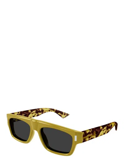 Saint Laurent 55mm Square Sunglasses In Gold