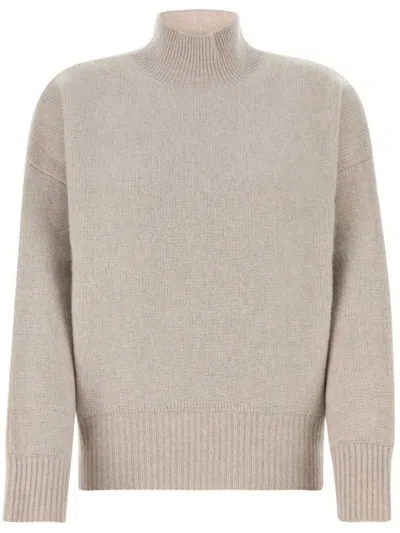Le Kasha Sand Cashmere Oversize Nantes Sweater In Gray