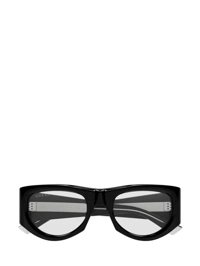 Gucci Rectangular Frame Sunglasses In Black