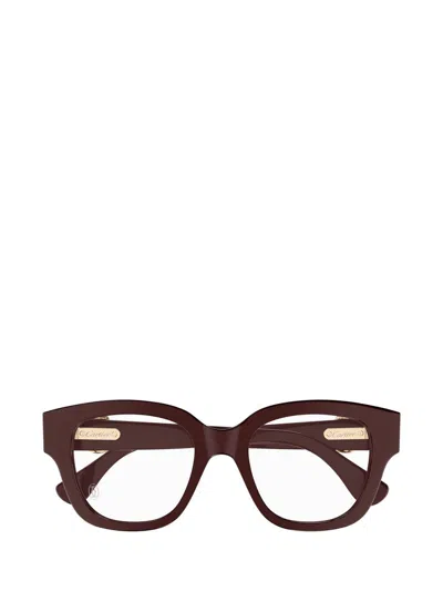 Cartier Eyeglasses In Brown