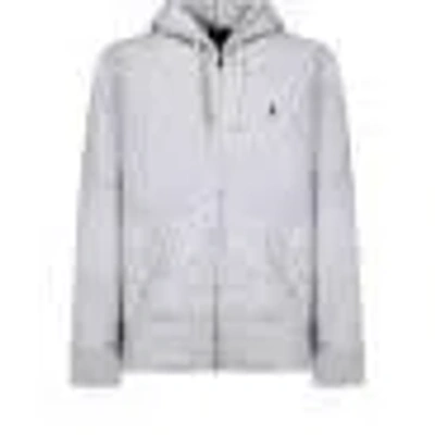 Polo Ralph Lauren Lsfzhoodm6-long Sleeve-knit In Gray