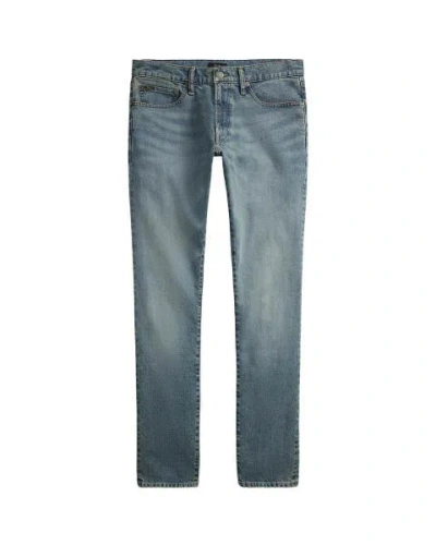 Polo Ralph Lauren Whiskering Detailing Jeans In Blue