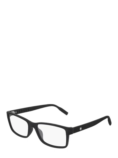 Montblanc Rectangular-frame Glasses In Black
