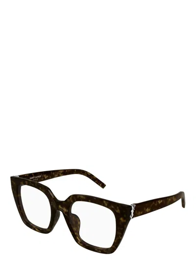 Saint Laurent Sl M143 Opt002-havana-havana-transparent In Brown