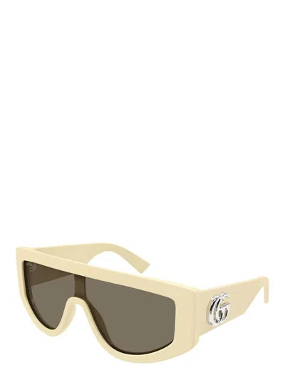Gucci Eyewear Rectangular Frame Sunglasses In Neutral