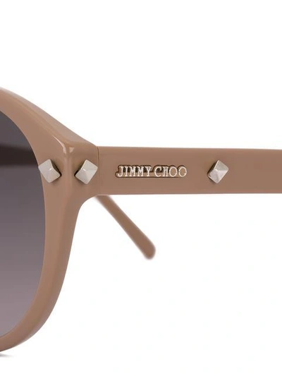 Shop Jimmy Choo Eyewear Mores Sunglasses - Brown