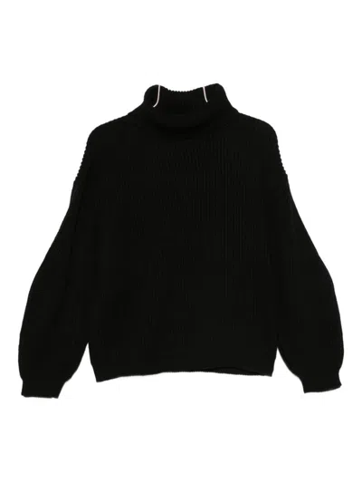 Semicouture Sweaters Blacks And Greys In Black