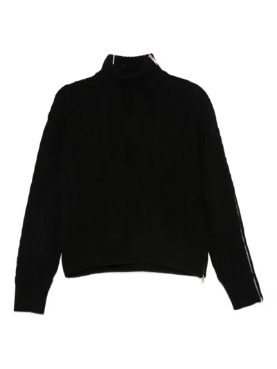 Semicouture Sweaters Blacks And Greys In Black