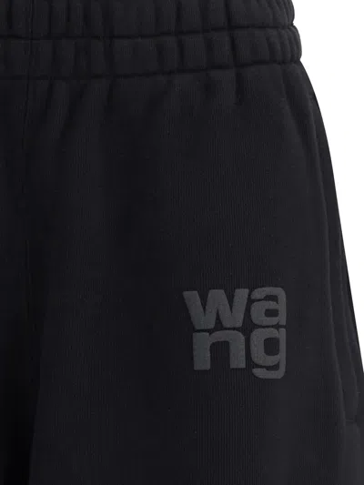Alexander Wang Essential Terry Classic Cotton Sweatpant In Black
