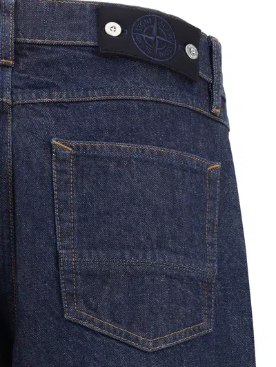 Stone Island J100006 Indigo Denim-rinsed In Blue