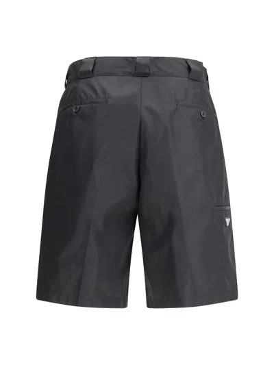 Prada Re-nylon Bermuda Shorts In Black