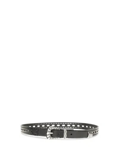 Etro Women Leather Belt In Brown