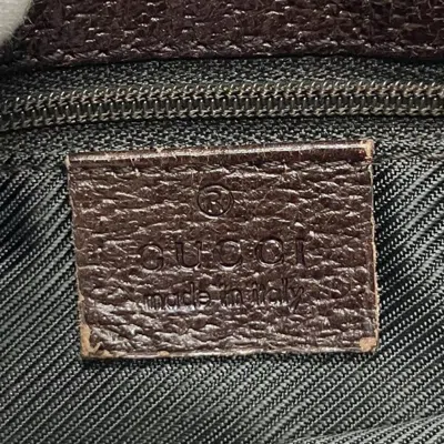 Pre-owned Gucci Beige Brown Gg Canvas Leather Fanny Pack Sling Bag () In Multi