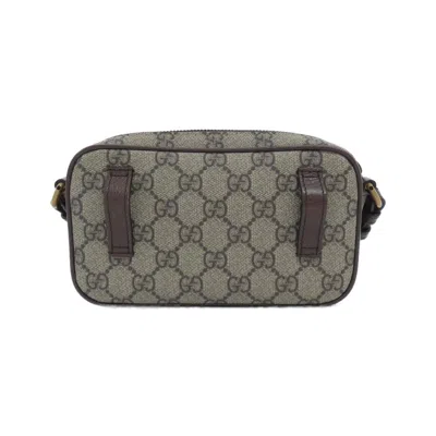 Pre-owned Gucci Beige Brown Gg Supreme Shoulder Bag () In Multi