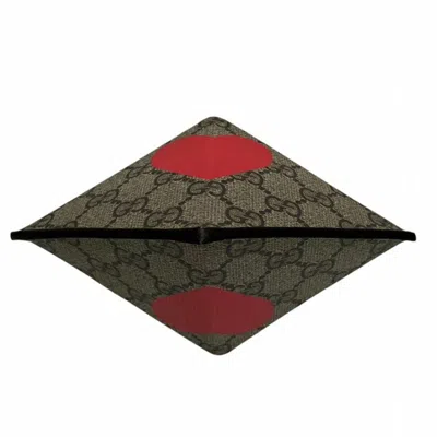 Pre-owned Gucci Beige Red Color Pvc Shoulder Bag () In Multi