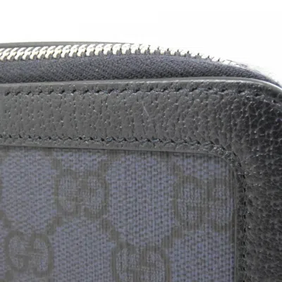 Pre-owned Gucci Black Blue Gg Supreme Shoulder Bag () In Multi