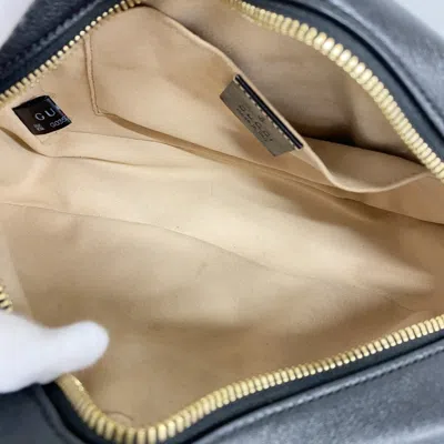 Pre-owned Gucci Black Brown Canvas Shoulder Bag () In Multi