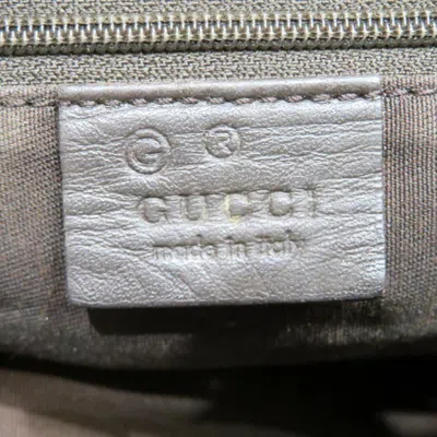 Pre-owned Gucci Black Dark Brown Gg Canvas Leather Shoulder Bag () In Multi
