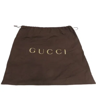 Pre-owned Gucci Black Dark Brown Gg Canvas Leather Shoulder Bag () In Multi