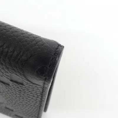 Pre-owned Gucci Black Gg Leather Wallet (bi-fold) ()